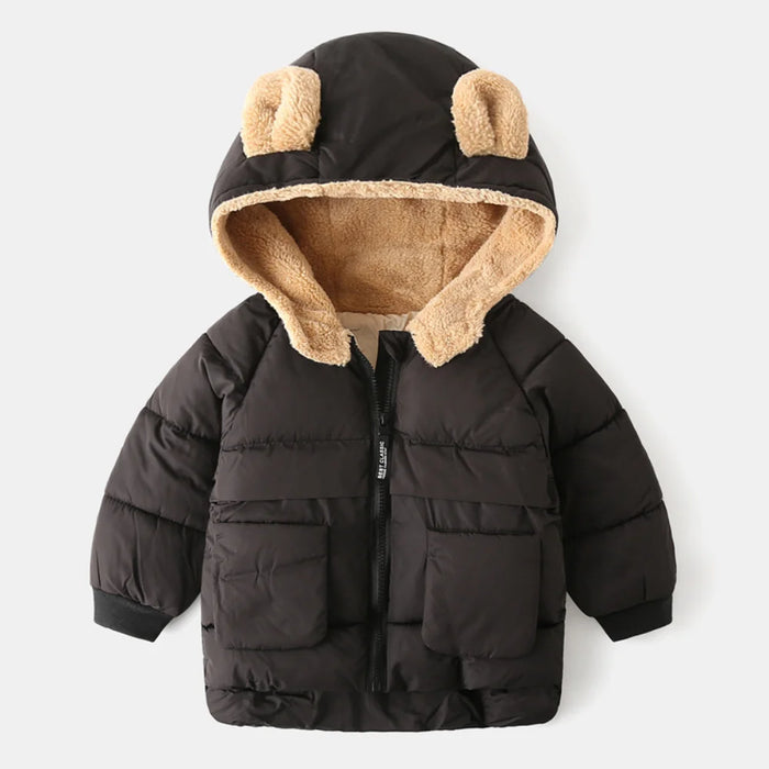 Parka enfant capuche à petites oreilles | L'Ourson — vue 2